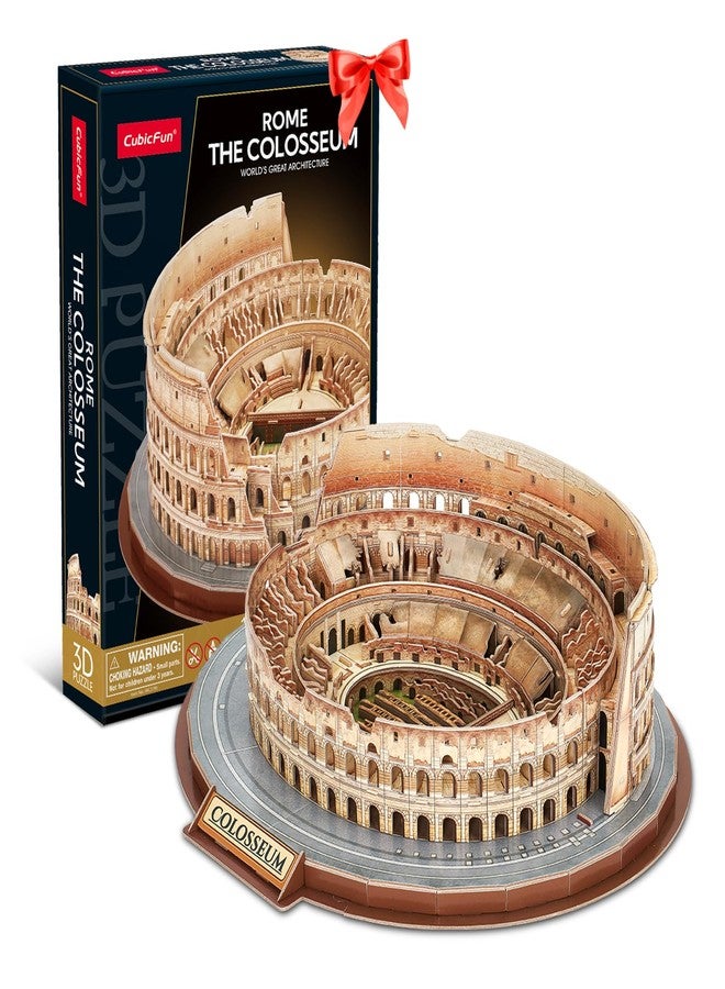 CubicFun 3D Puzzles for Adults Kids New Version Italy Rome Colosseum Jigsaw Puzzle DIY Building Model Kit Easter Gift for Boys Girls Age 10+, 163 Pieces Puzzles for Kids Ages 8-10 - Image 1